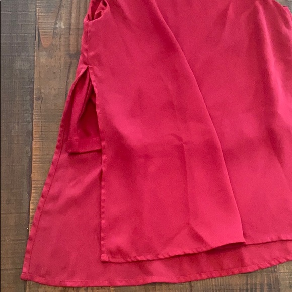 MIA New York Girls Red Blouse 8/10 Med - Picture 4 of 5